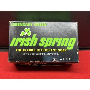 New Vintage Legendary Green Irish‎ Spring Bar Soap 7 Oz